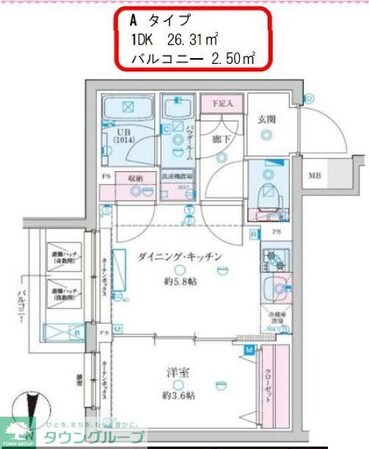 GENOVIA京成立石Vの物件間取画像